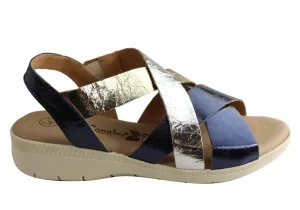 Lola Canales Shimmer Womens Comfortable Leather Sandals Made In Spain Lola Canales Shoes
