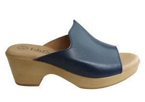 Lola Canales Trinity Womens Spanish Comfortable Leather Slide Sandals Lola Canales Shoes