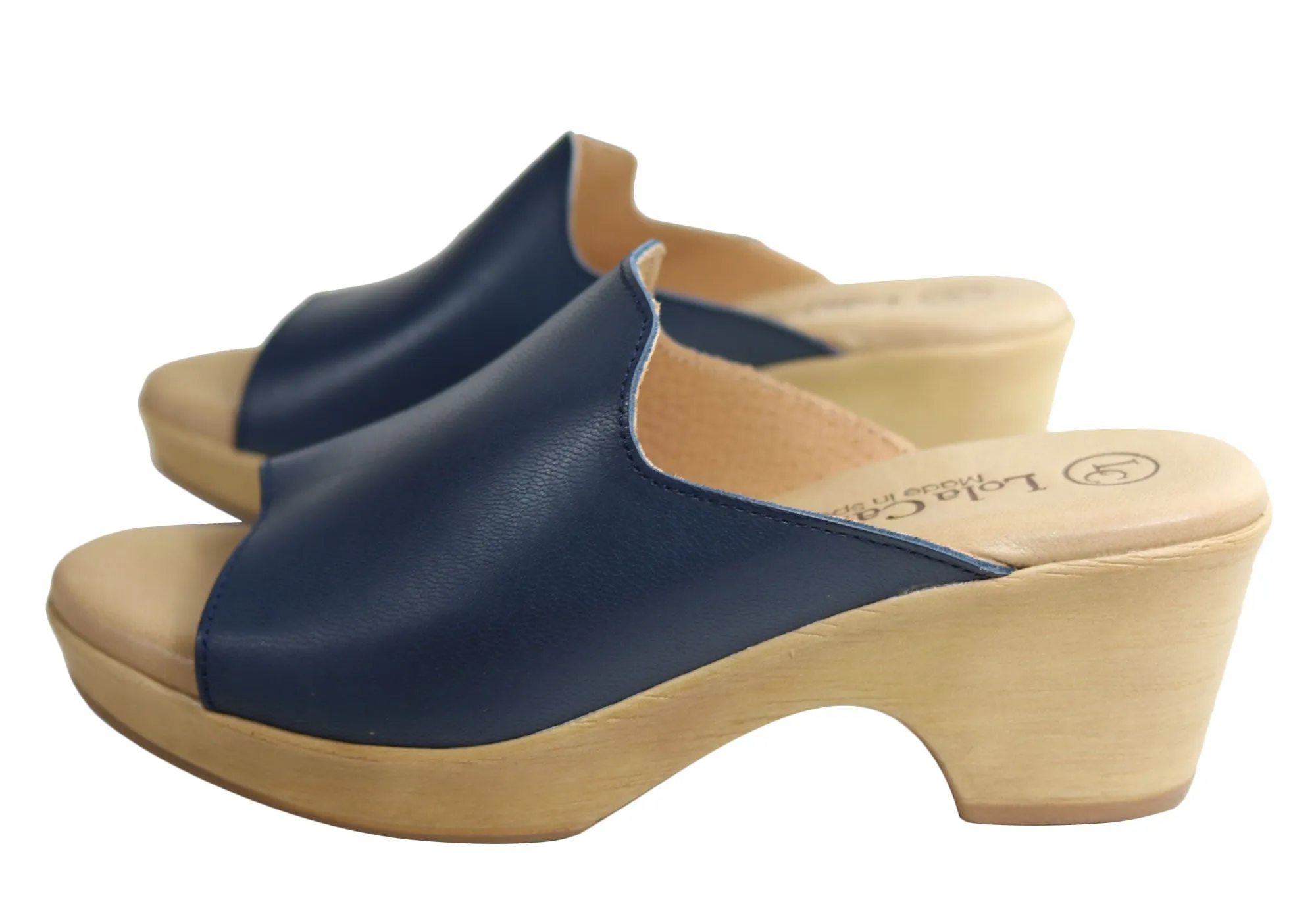 Lola Canales Trinity Womens Spanish Comfortable Leather Slide Sandals Lola Canales Shoes