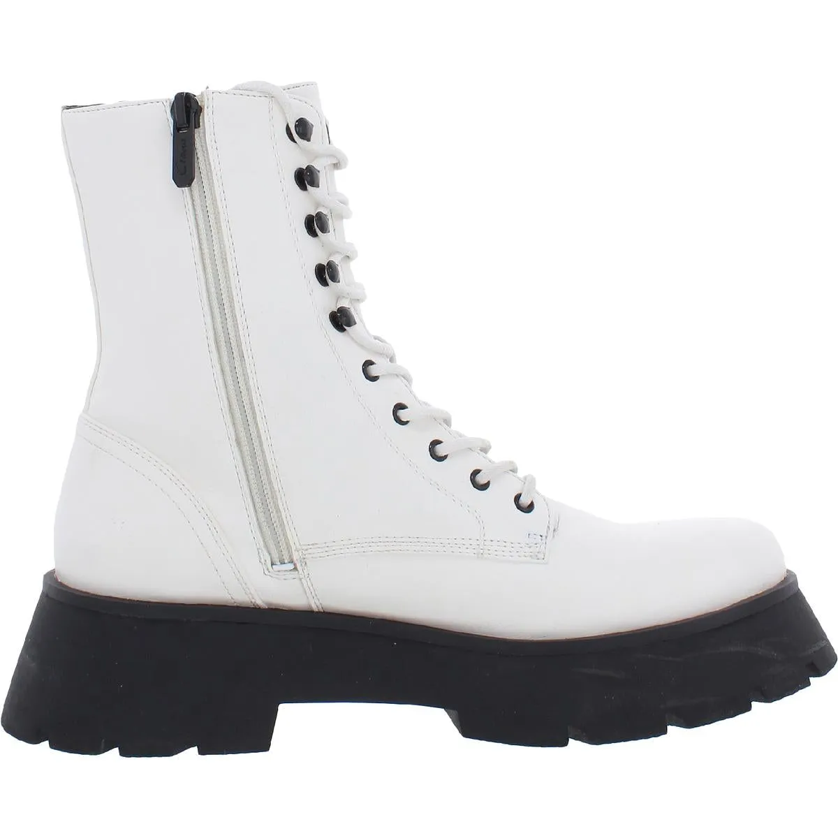 Lolita Womens Zipper Combat & Lace-up Boots