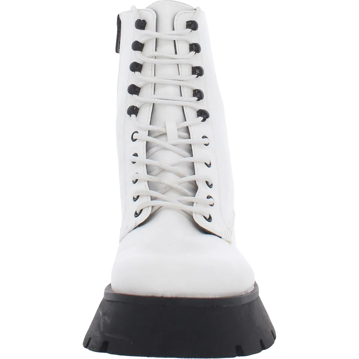 Lolita Womens Zipper Combat & Lace-up Boots