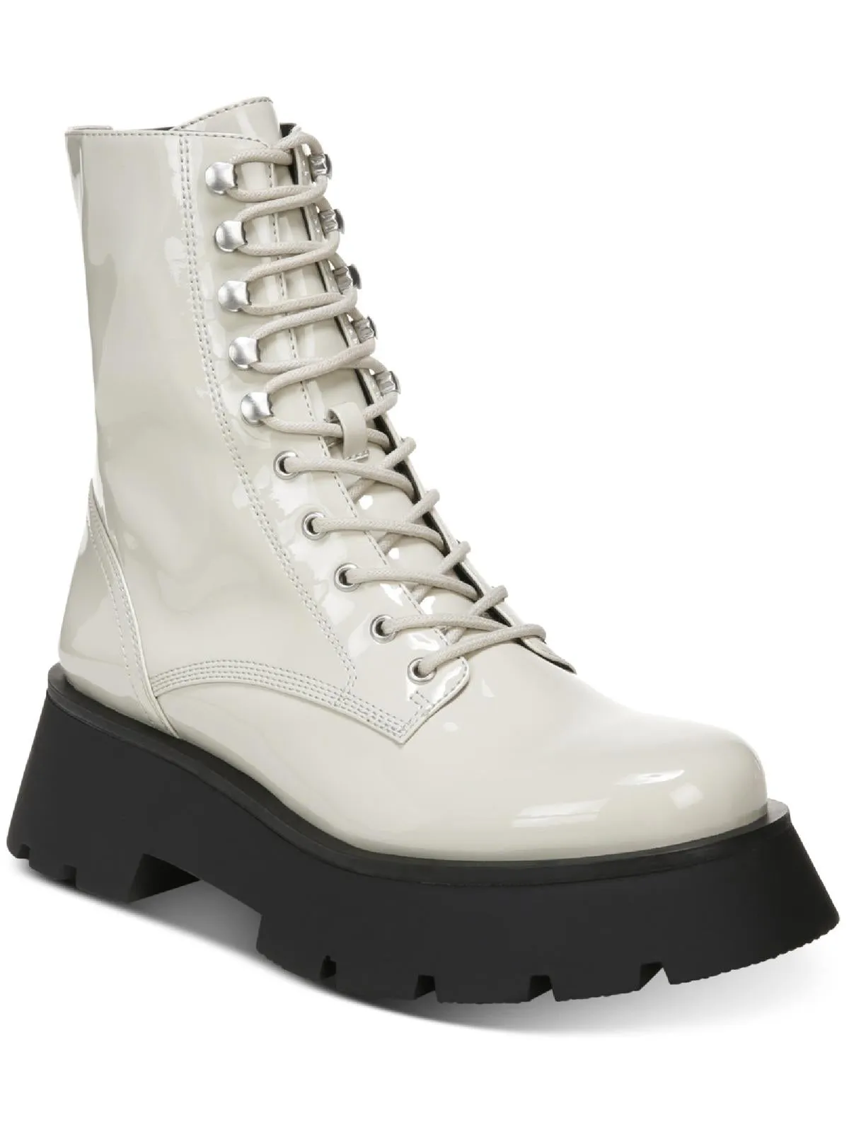 Lolita Womens Zipper Combat & Lace-up Boots