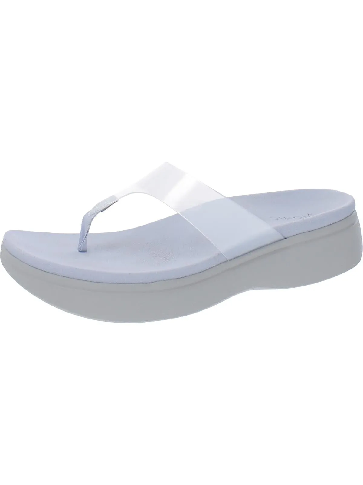 Luminous Womens Open Toe Slip On Platform Sandals