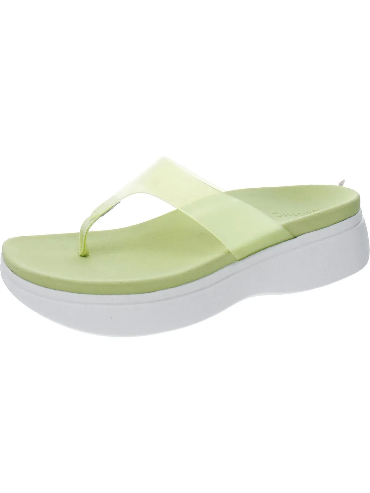 Luminous Womens Open Toe Slip On Platform Sandals