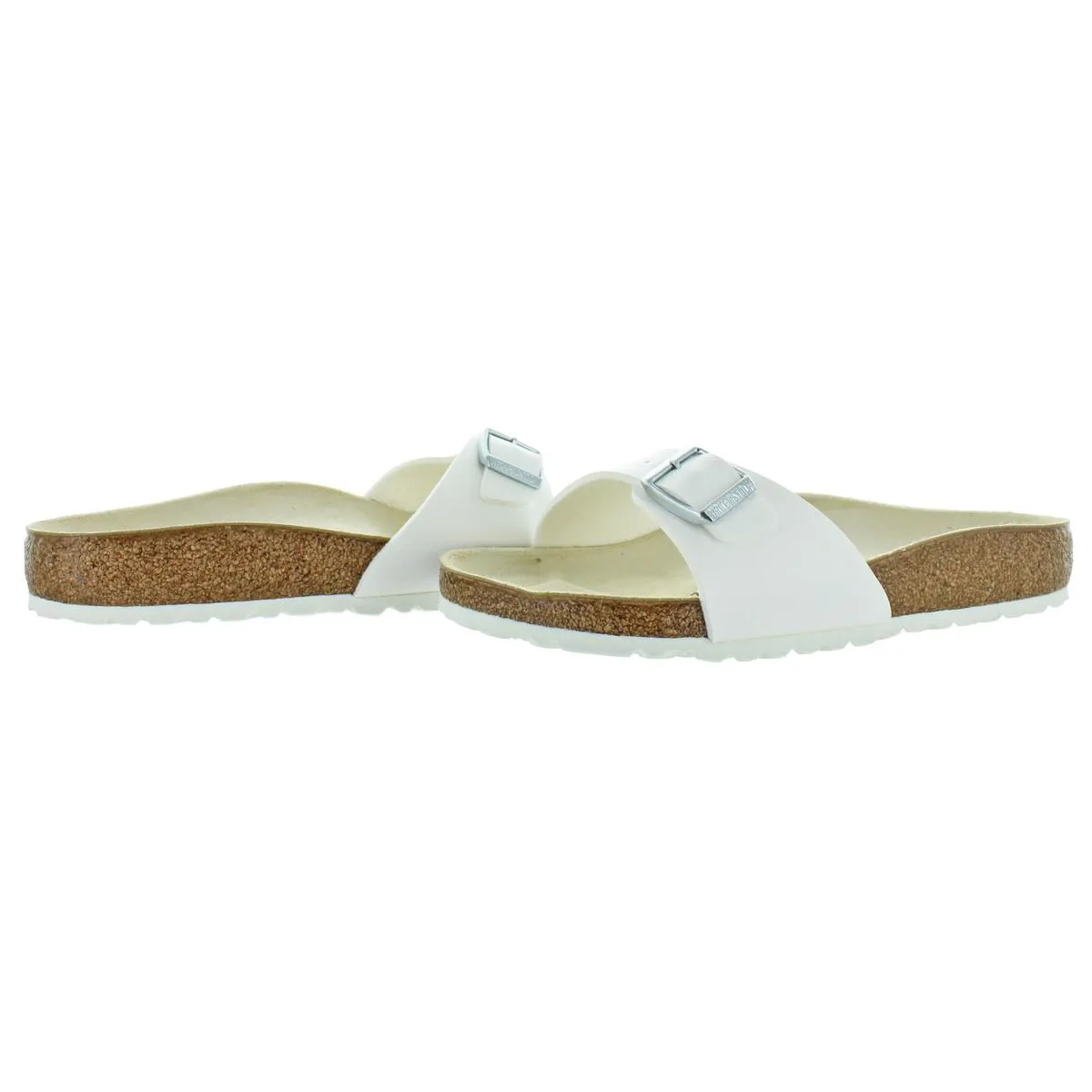 Madrid Womens Padded Insole Buckle Footbed Sandals