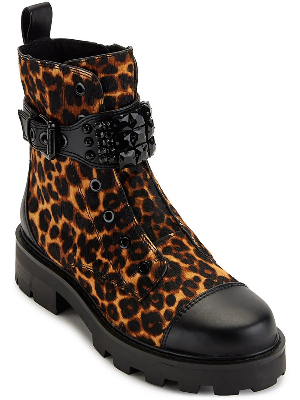 Maeva  Womens Zipper Lug Sole Booties