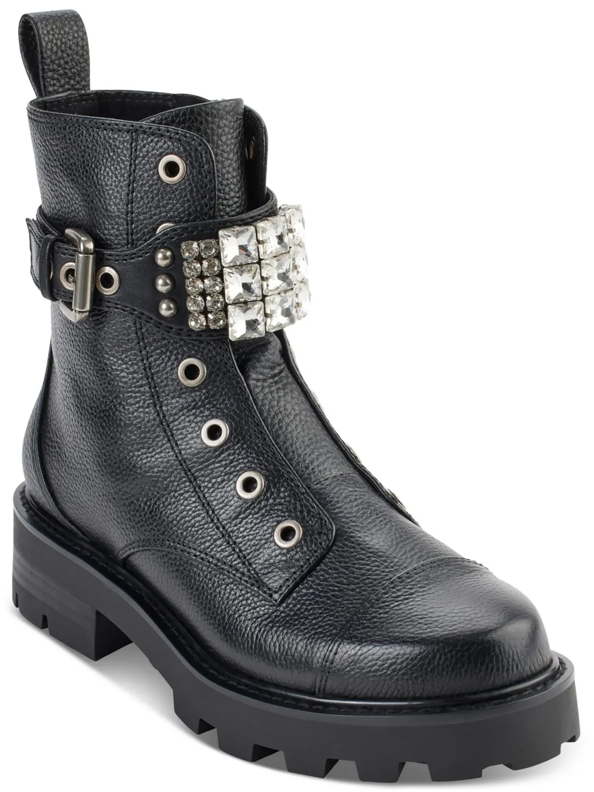 Maeva  Womens Zipper Lug Sole Booties