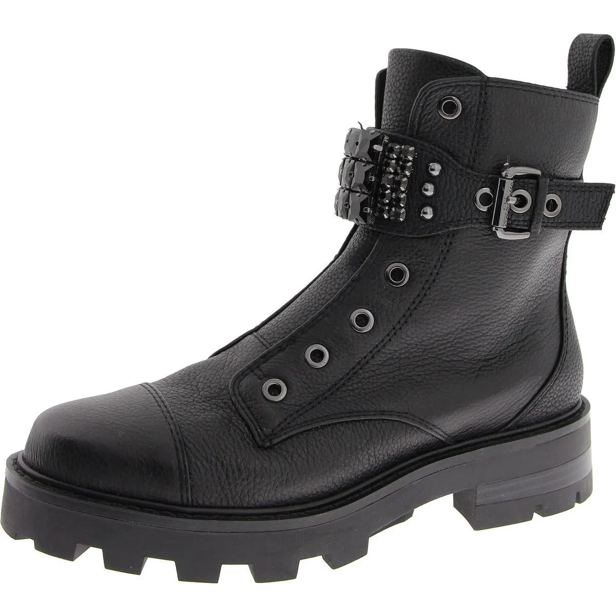 Maeva  Womens Zipper Lug Sole Booties