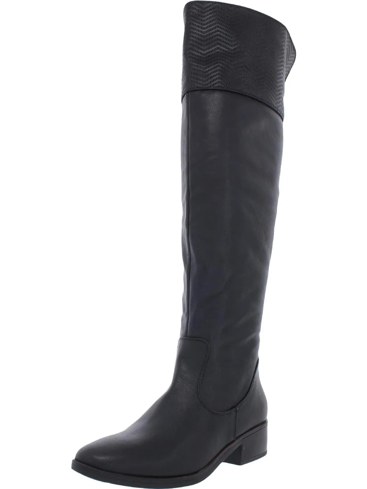 Marcela Womens Textured Tall Over-The-Knee Boots