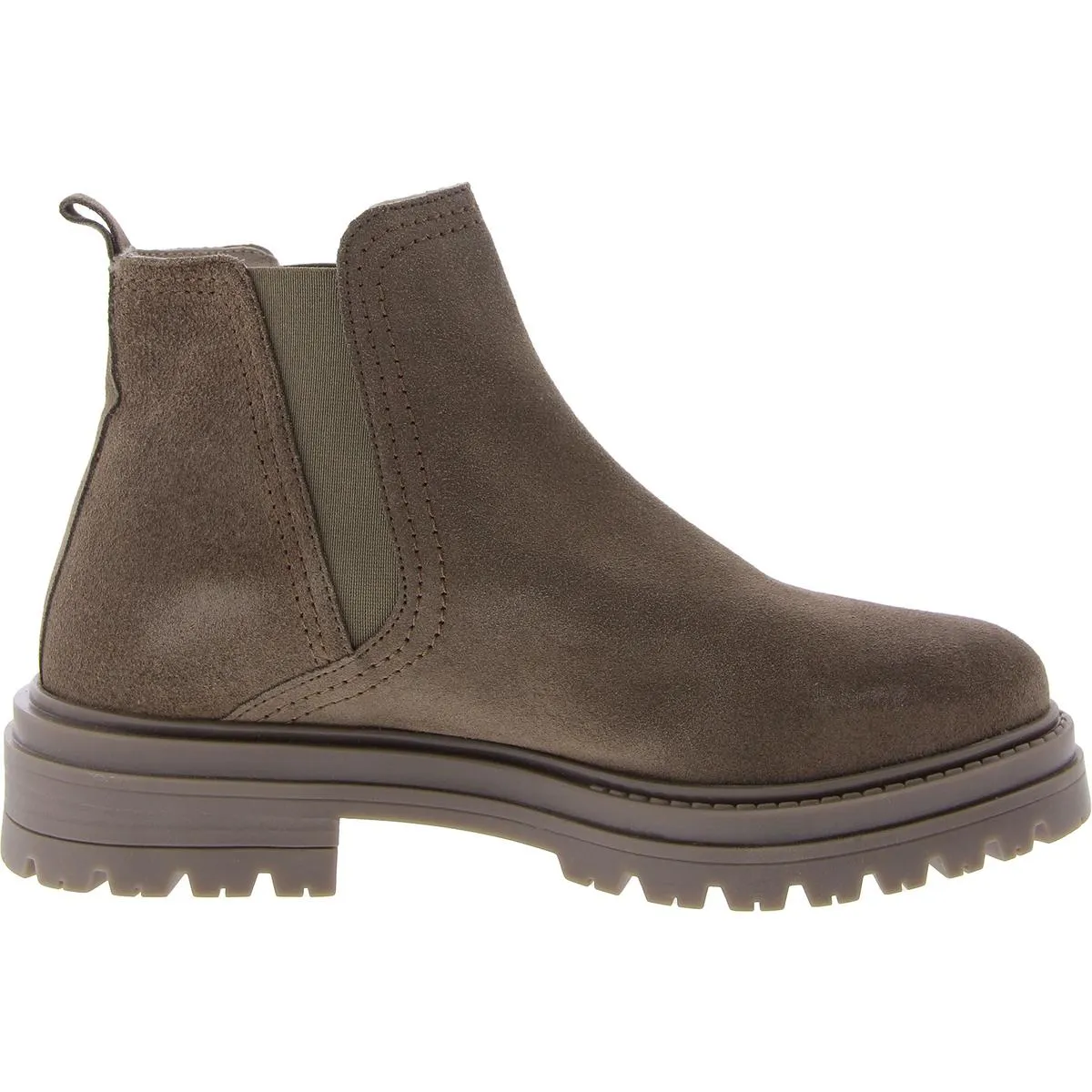 Marceline Womens Suede Block Heel Ankle Boots