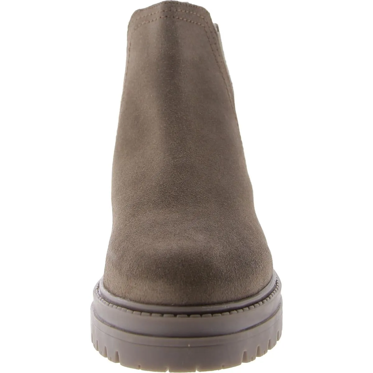 Marceline Womens Suede Block Heel Ankle Boots