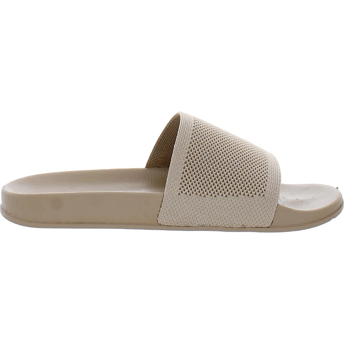 March Womens Knit Footbed Slide Sandals