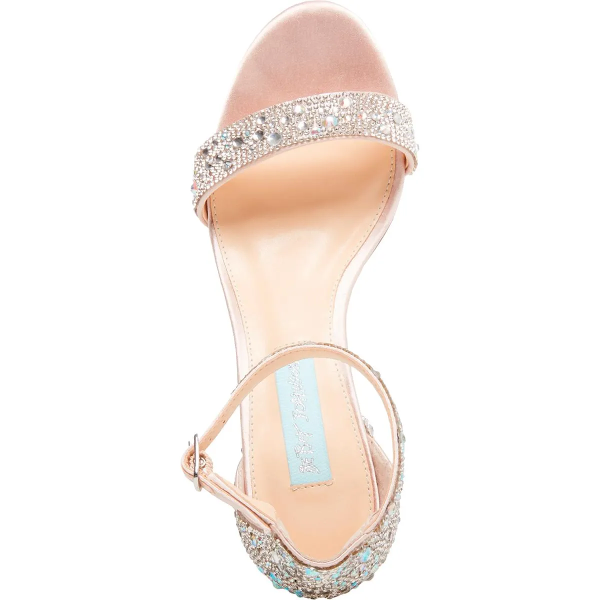 Mari Womens Satin Embellished Heels