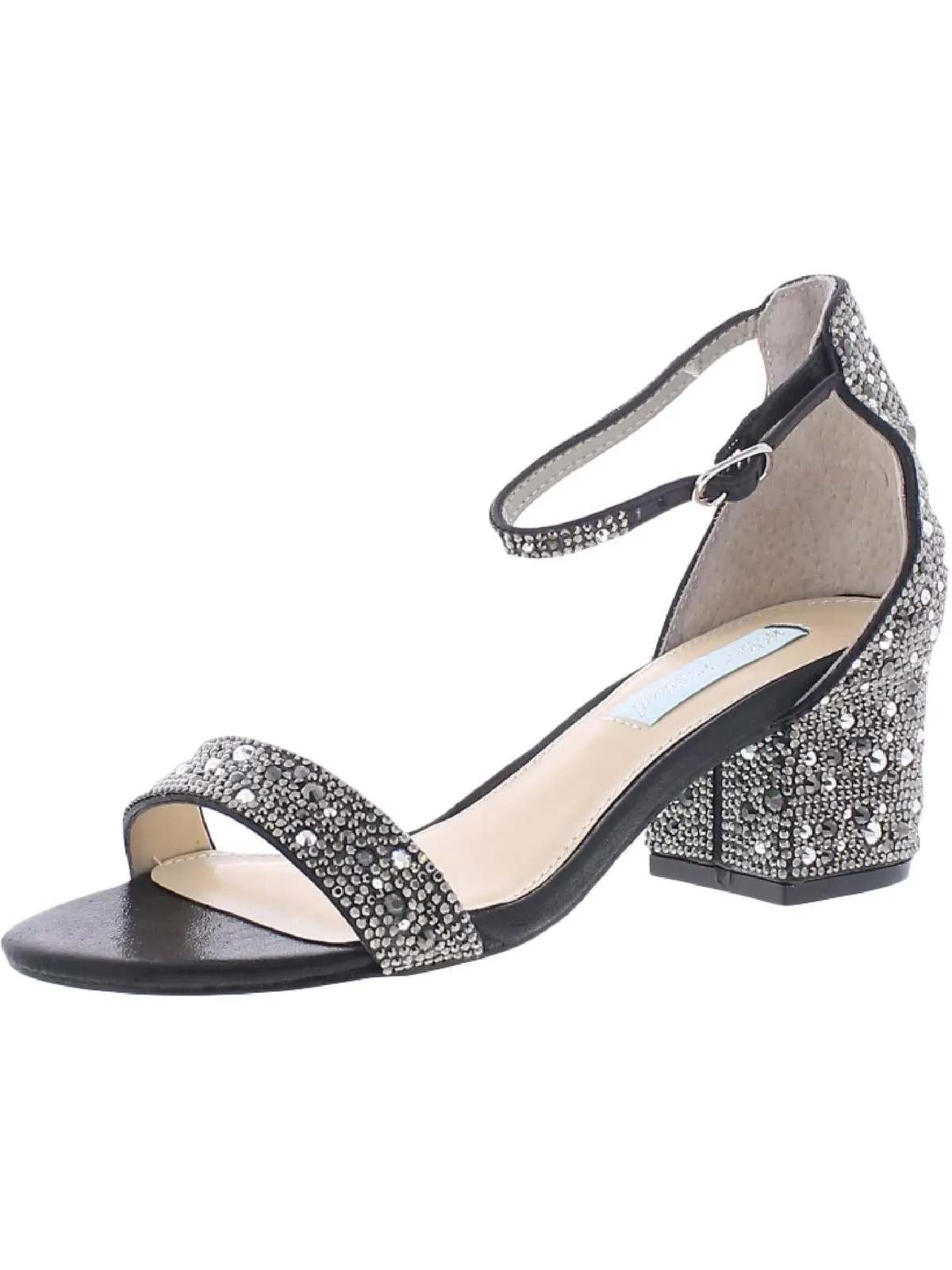 Mari Womens Satin Embellished Heels