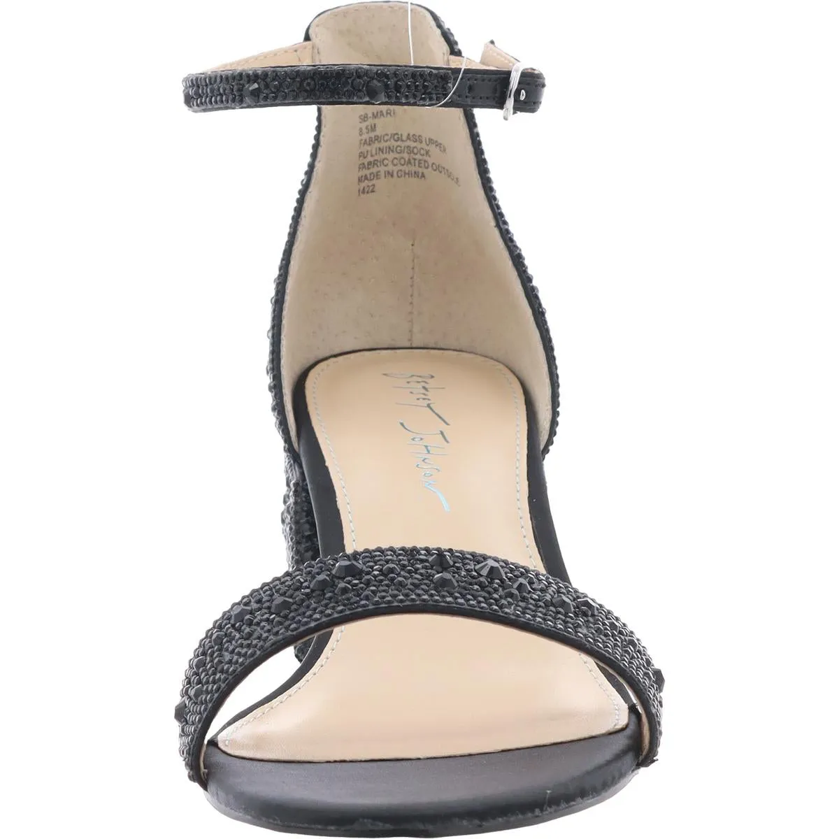 Mari Womens Satin Embellished Heels