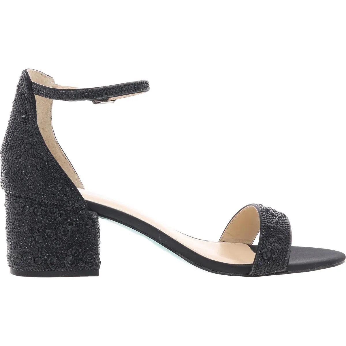 Mari Womens Satin Embellished Heels