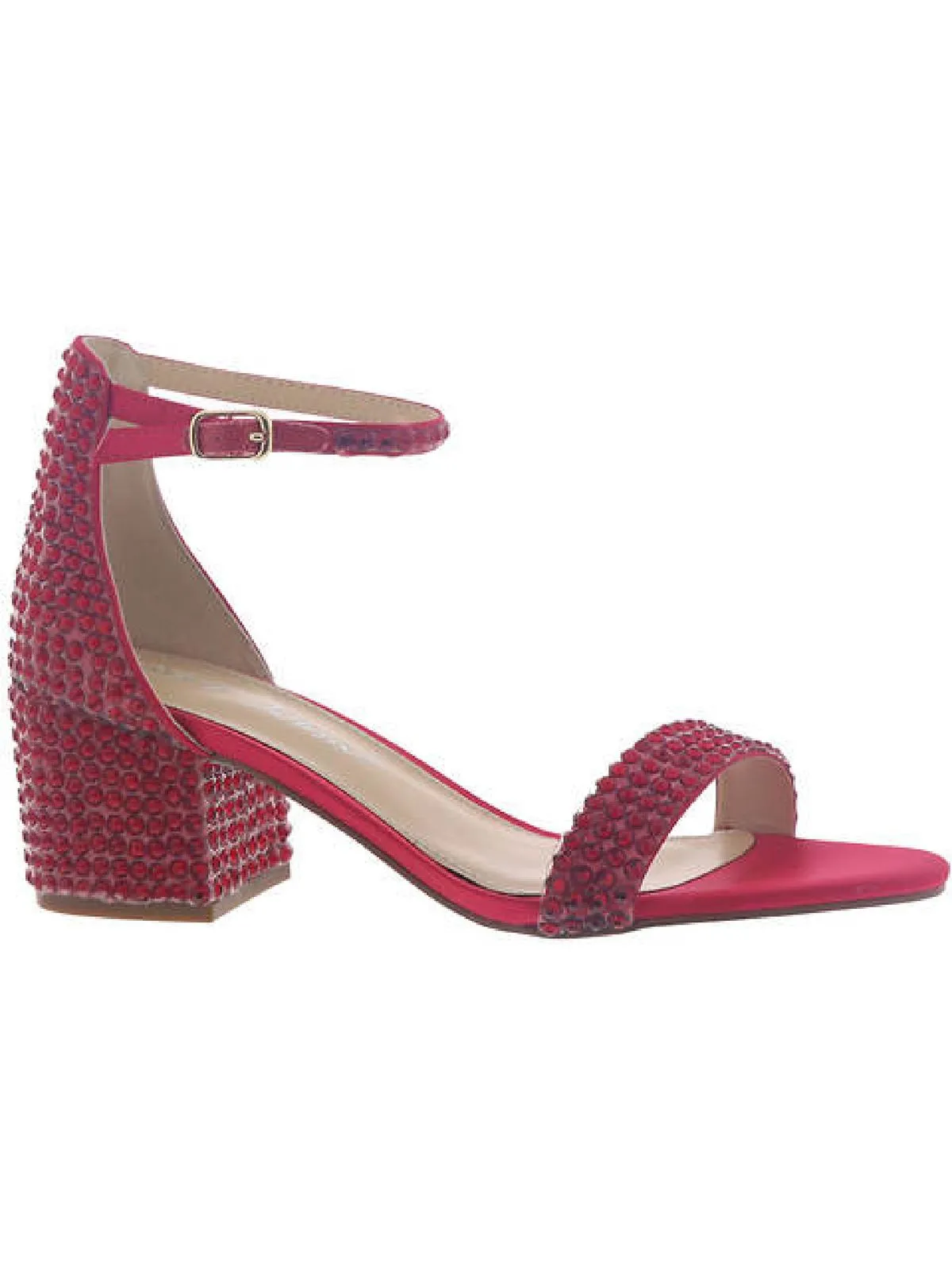 Mari Womens Satin Embellished Heels