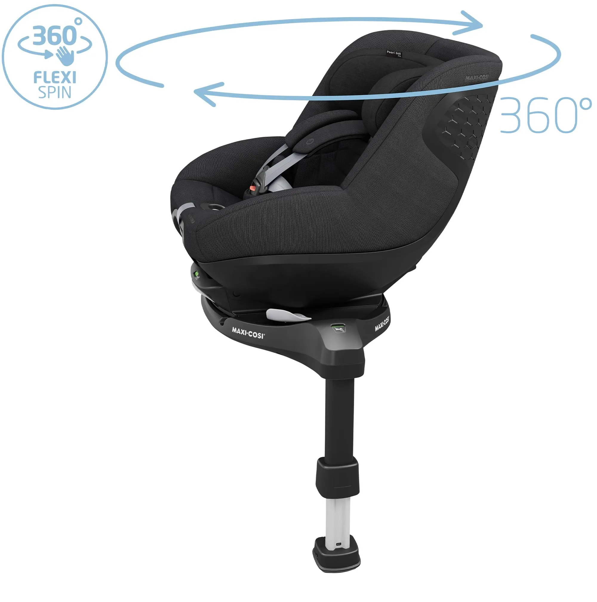 Maxi-Cosi Pearl 360 Pro Car Seat - Authentic Black