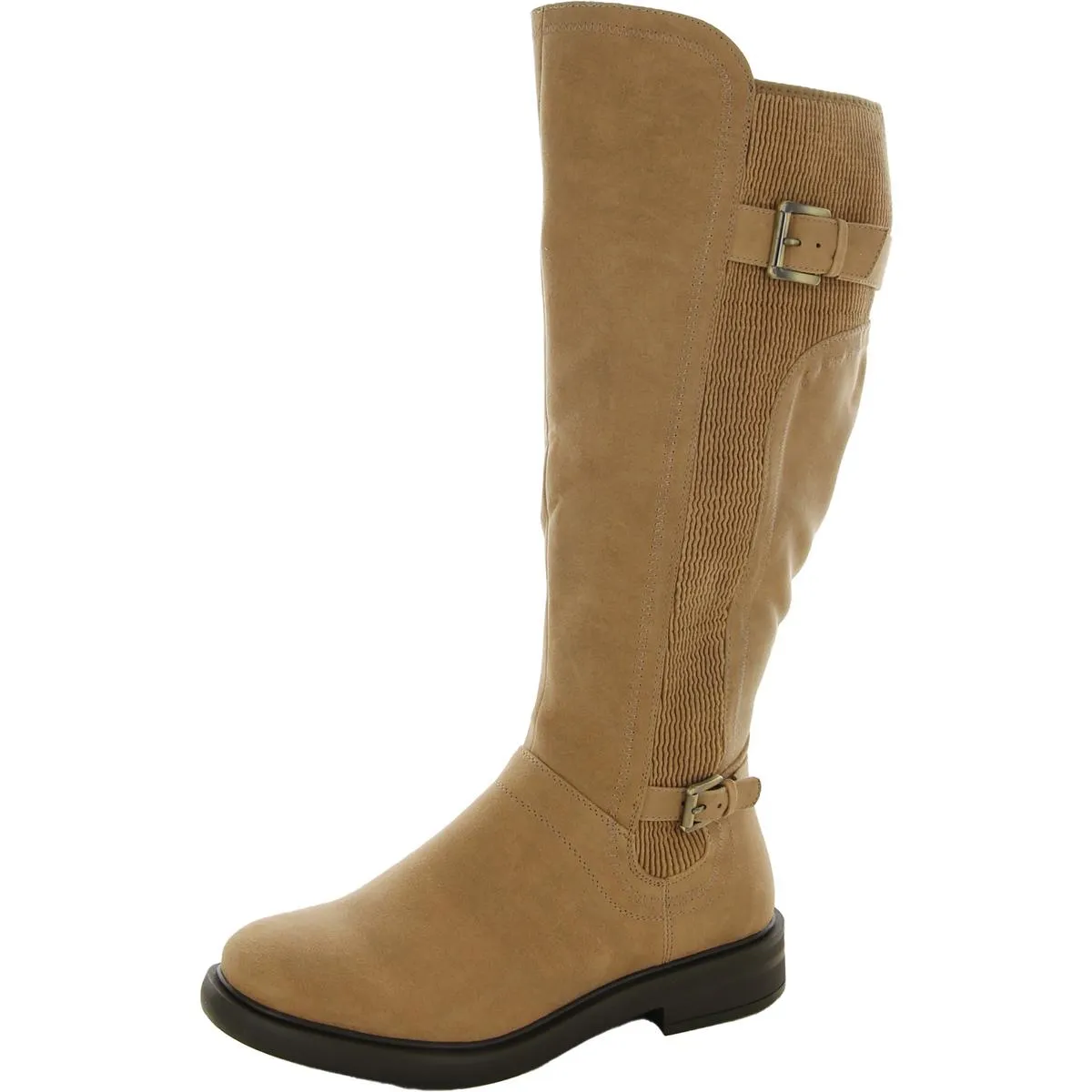 MEDITATE Womens Faux Leather Knee-High Boots