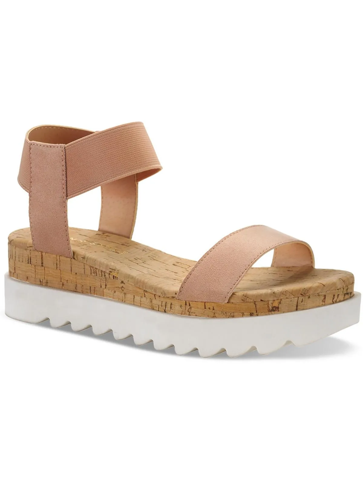 Melanyy Womens Laceless Open Toe Wedge Sandals