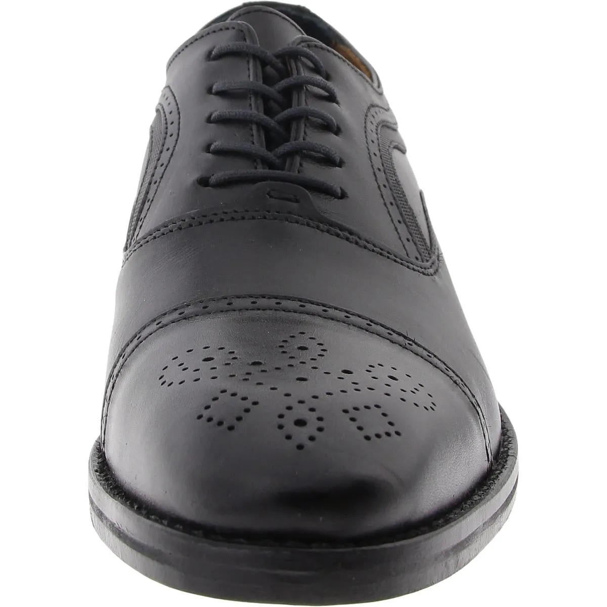 Mens Embroidered Leather Derby Shoes
