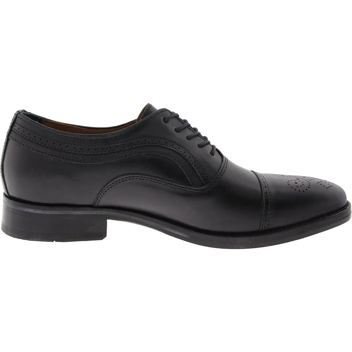 Mens Embroidered Leather Derby Shoes