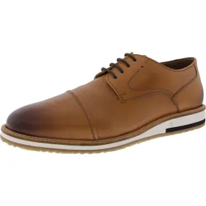 Mens Lace-Up Leather Derby Shoes