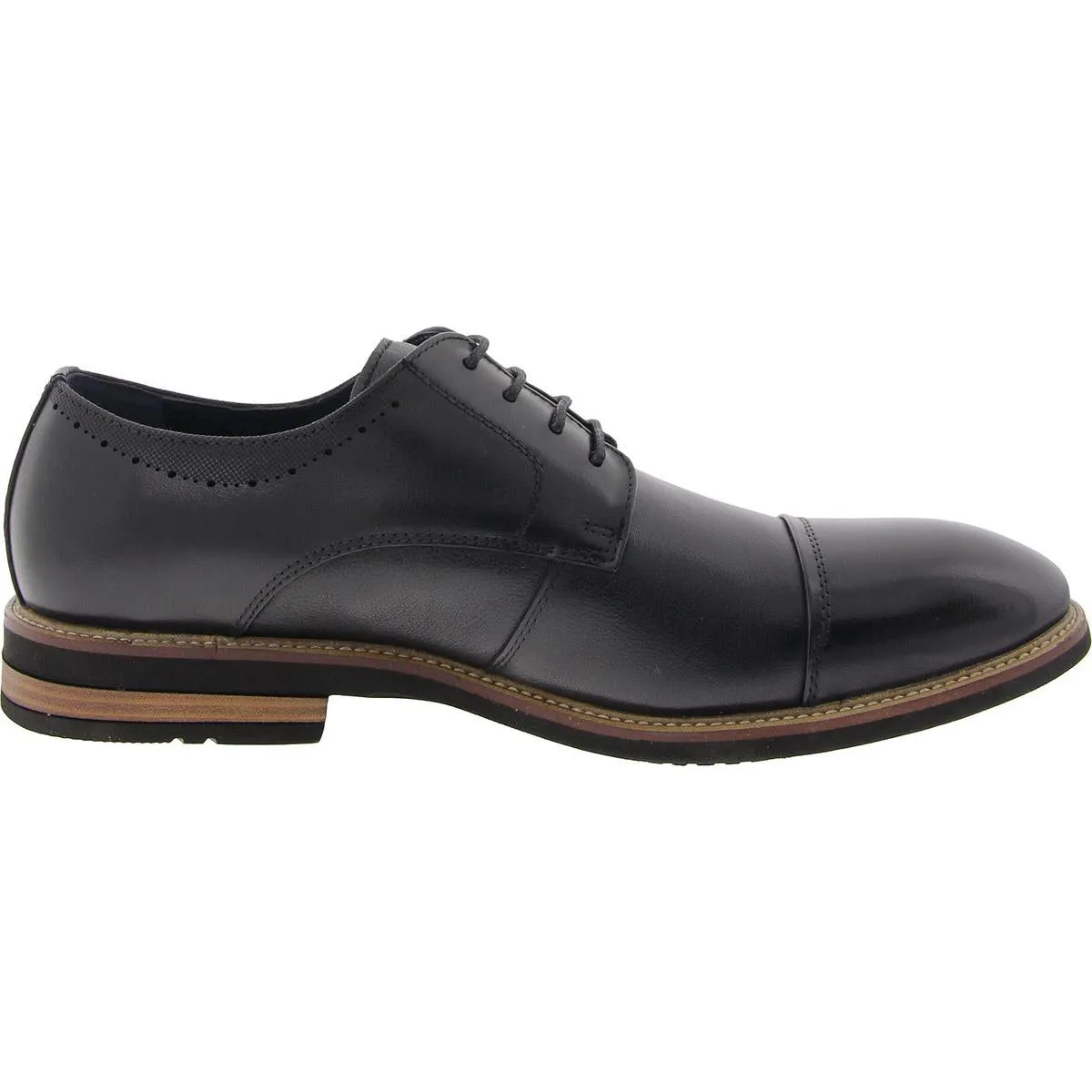 Mens Lace-Up Manmade Derby Shoes