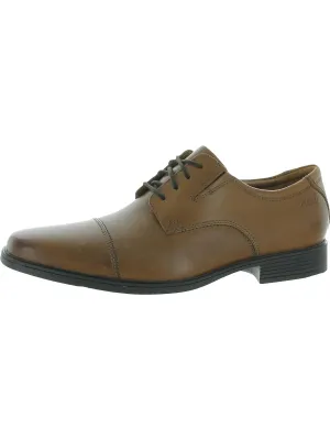Mens Leather Dressy Lace-Up Shoes