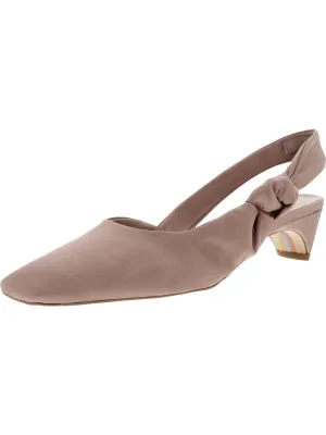 Meredith Womens Square Toe Slingback Heels