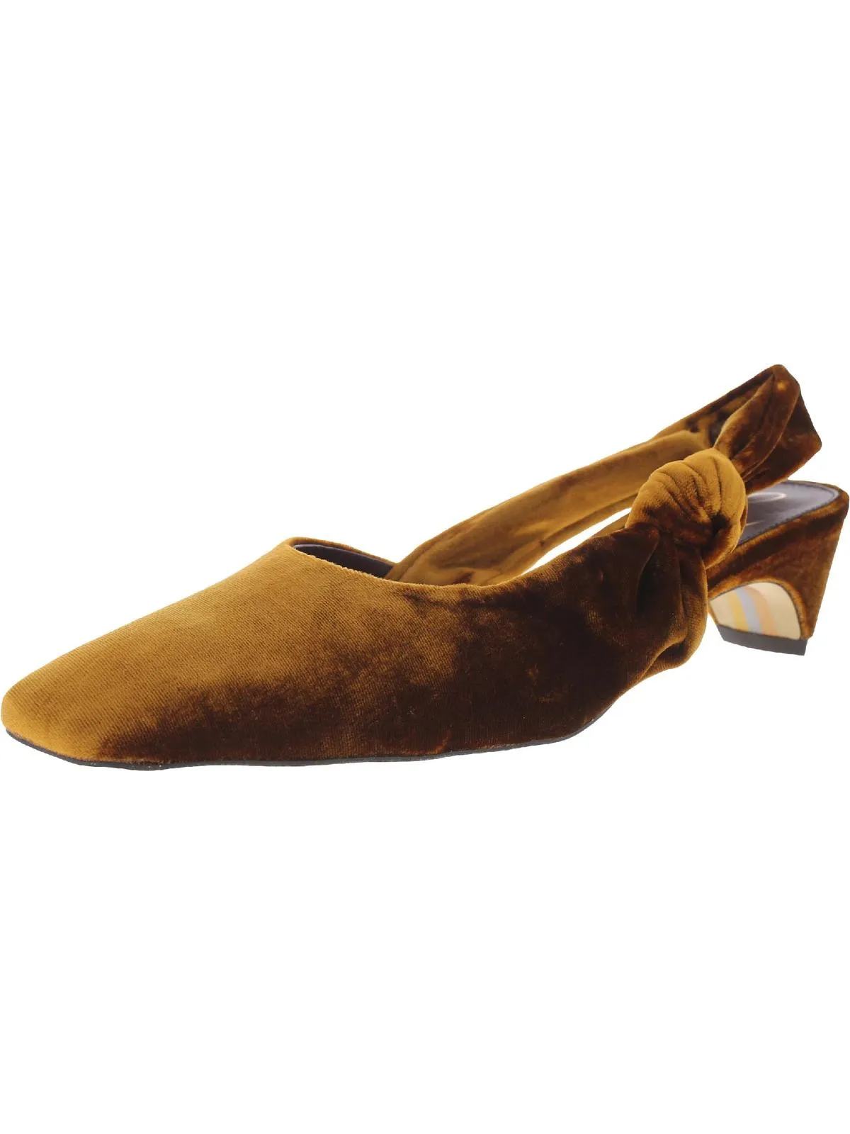 Meredith Womens Square Toe Slingback Heels