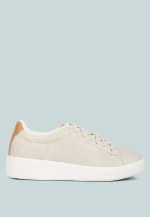 minky lace up casual sneakers