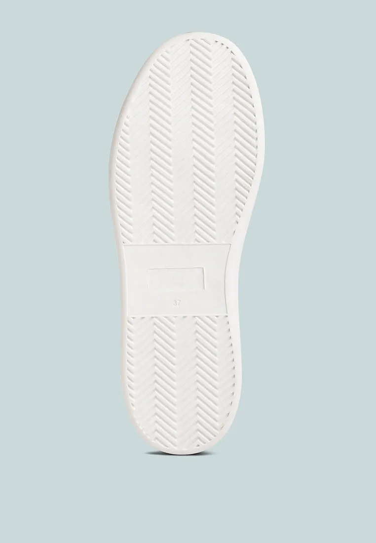 minky lace up casual sneakers