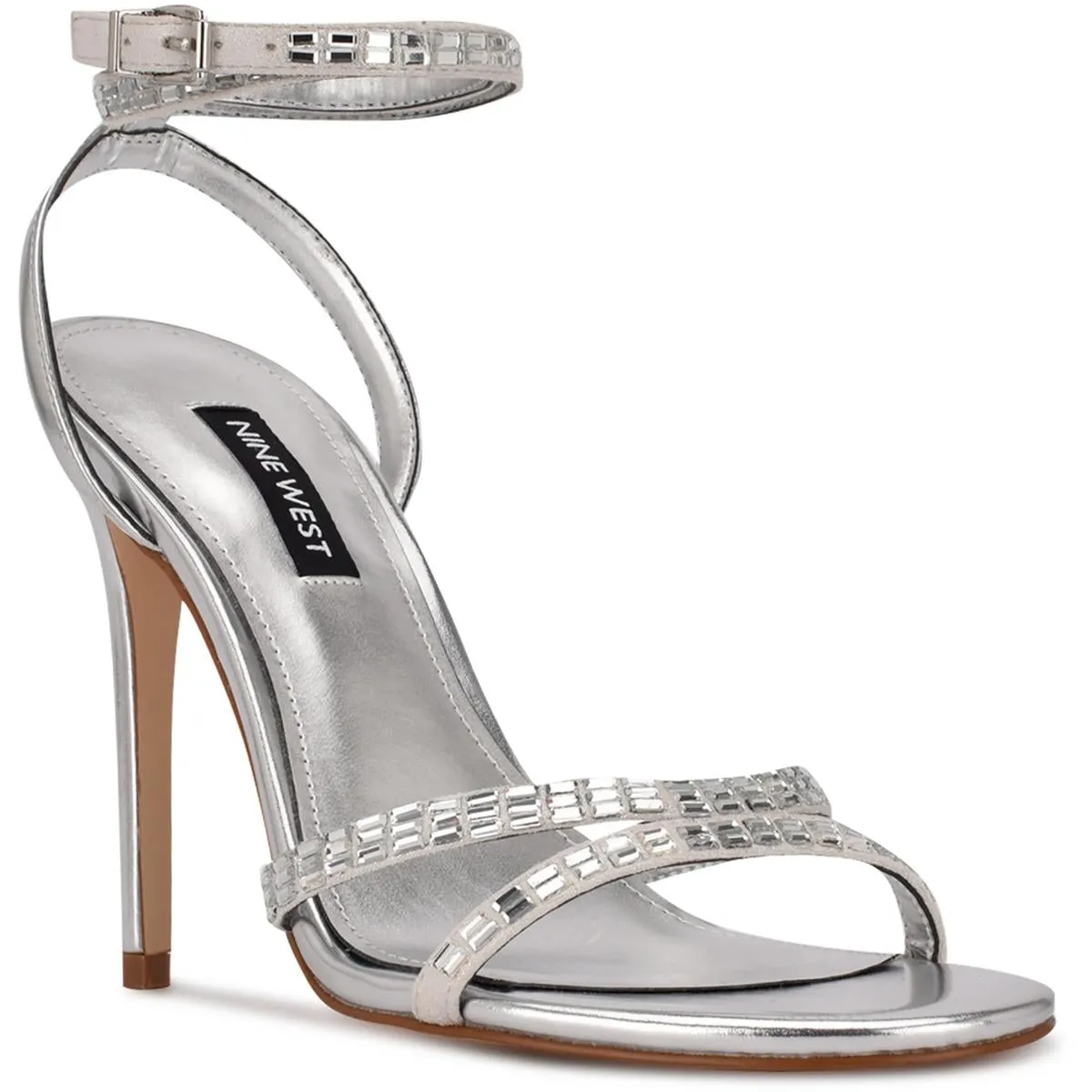Mona  Womens Rhinestone Dressy Heels