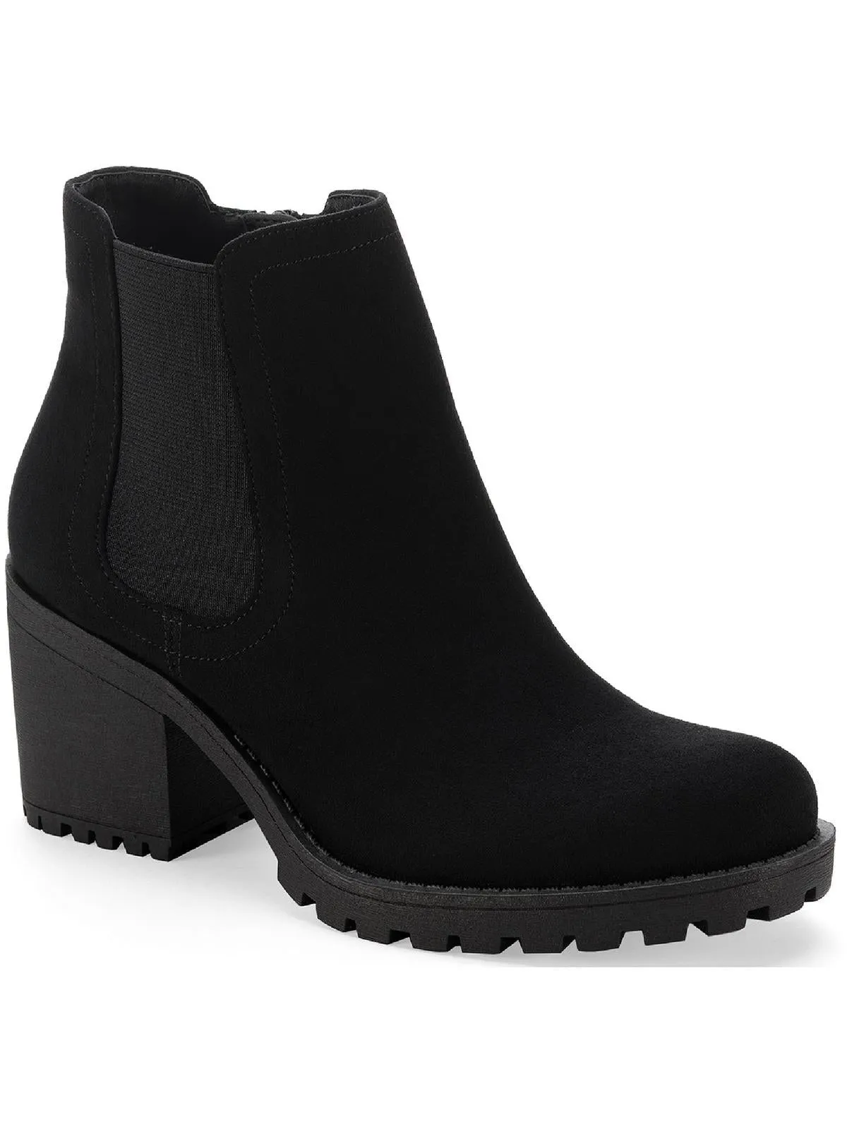 Morghanf Womens Faux Suede Cold Weather Heels