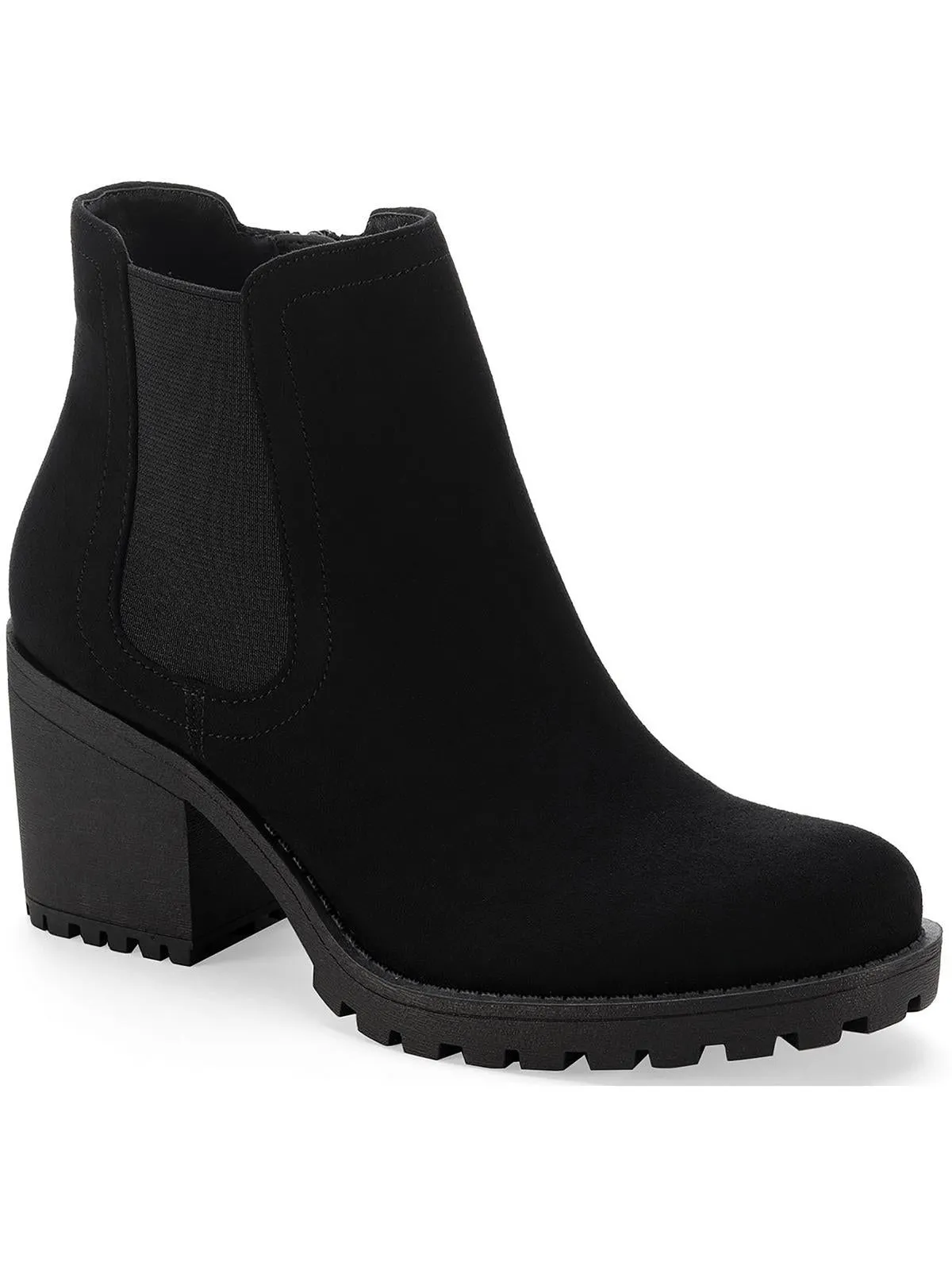 Morghanf Womens Faux Suede Cold Weather Heels