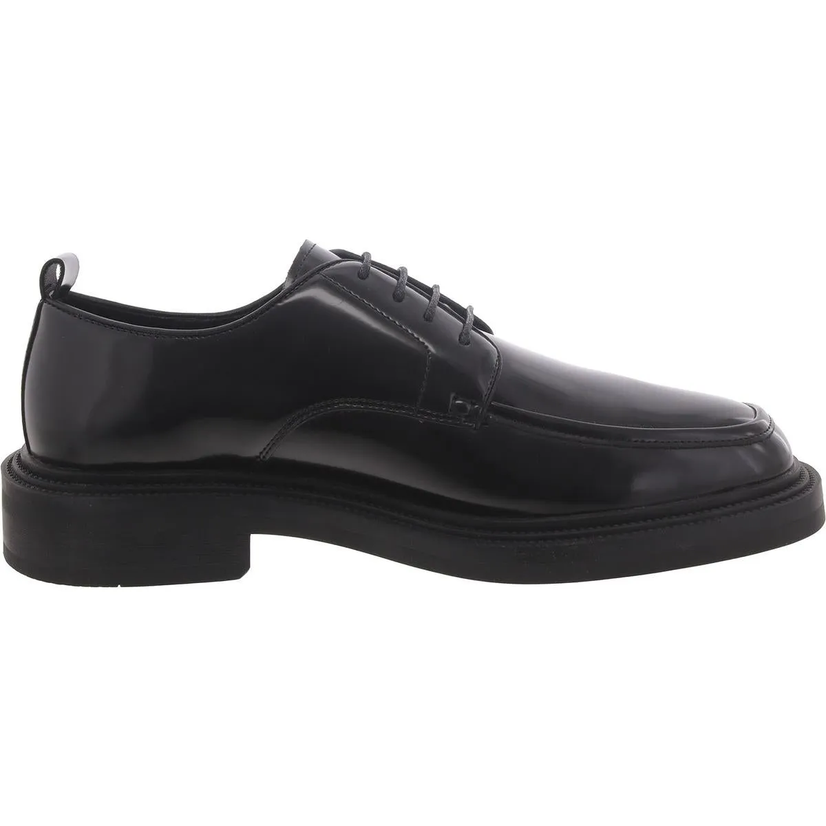 Nabil Mens Faux Leather Lace-Up Derby Shoes