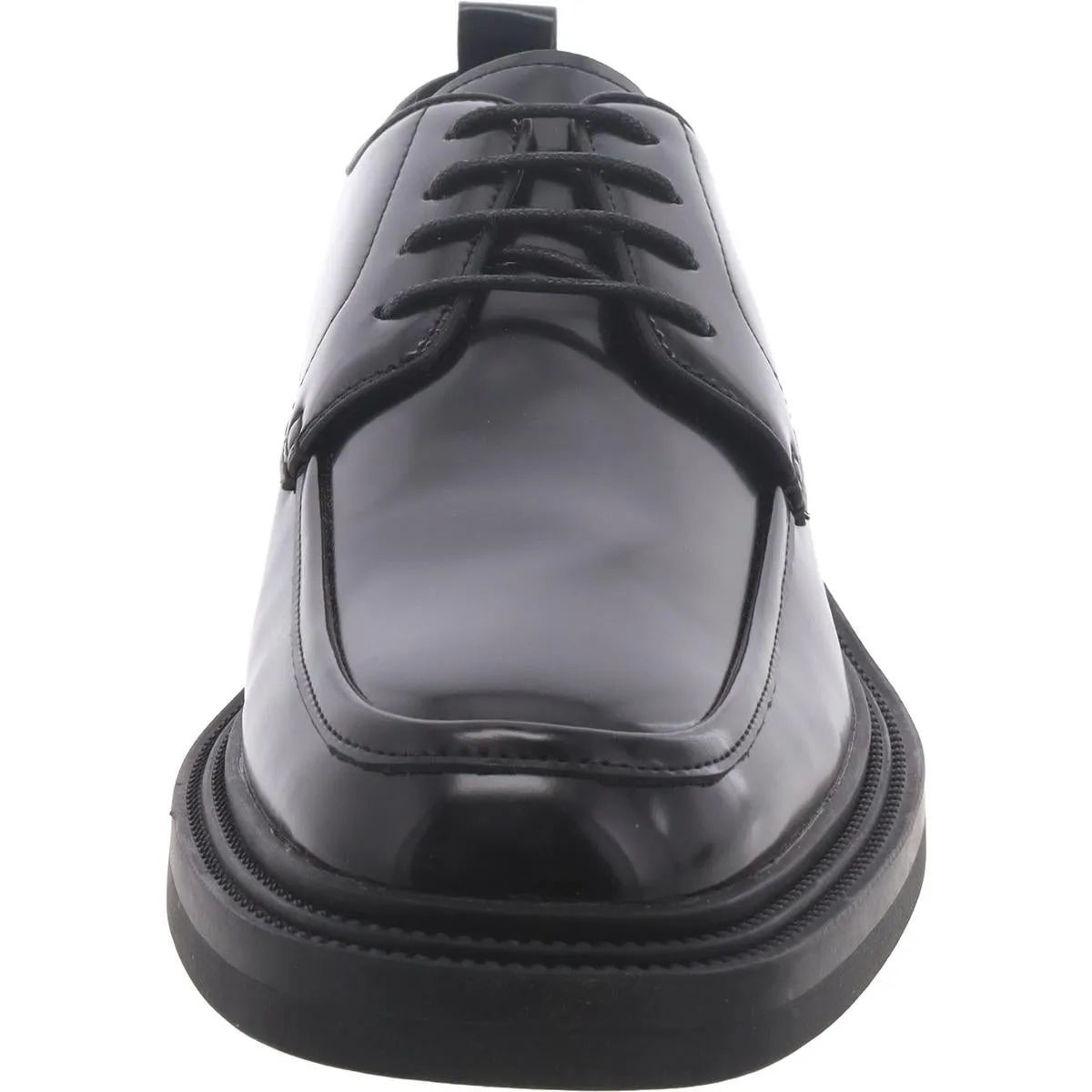 Nabil Mens Faux Leather Lace-Up Derby Shoes