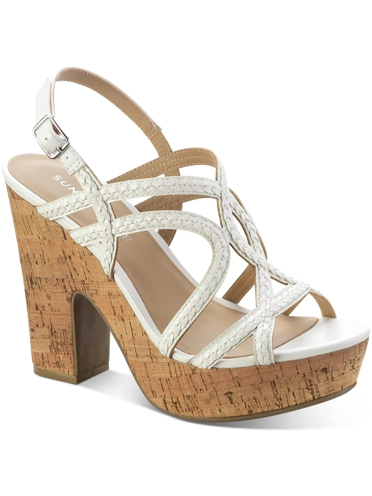 Nadiya Womens Cork Pumps Platform Sandals