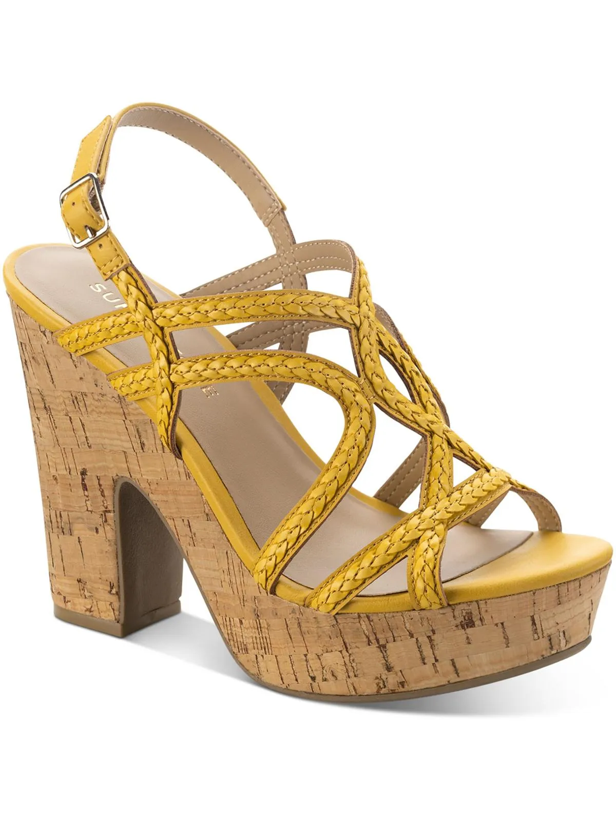 Nadiya Womens Cork Pumps Platform Sandals