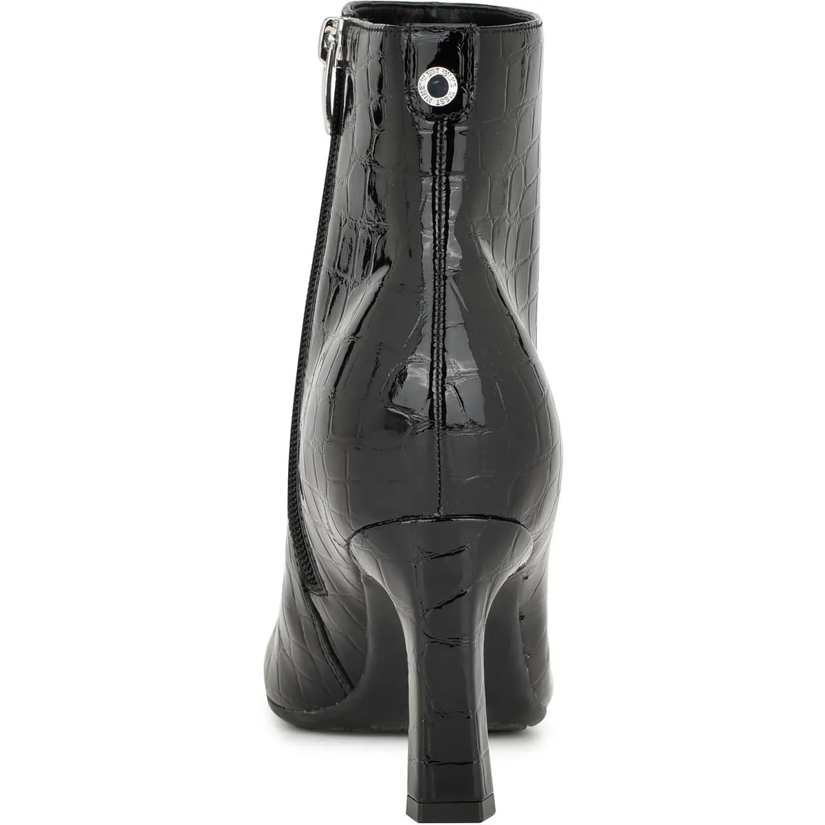 Nance 9X93 Womens Patent Solid Ankle Boots