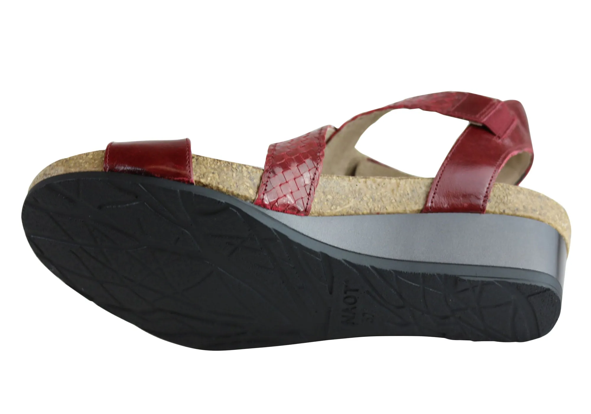 Naot Cupid Womens Leather Comfort Cushioned Supportive Wedge Sandals Naot Shoes