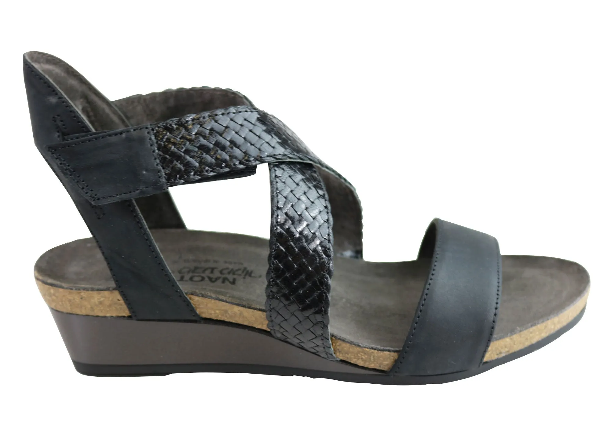 Naot Cupid Womens Leather Comfort Cushioned Supportive Wedge Sandals Naot Shoes