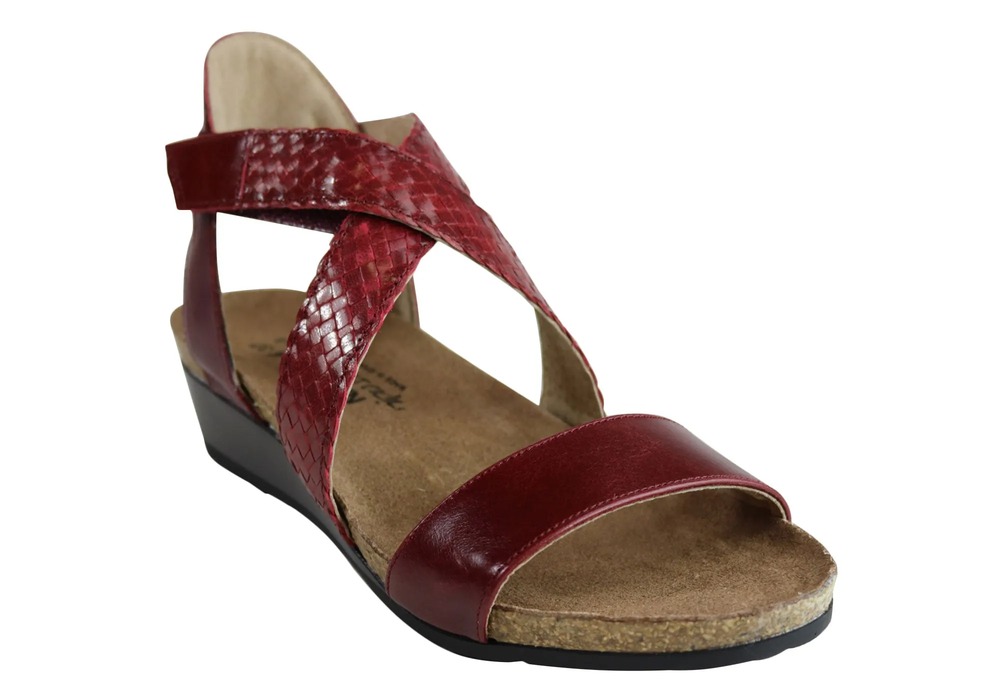 Naot Cupid Womens Leather Comfort Cushioned Supportive Wedge Sandals Naot Shoes