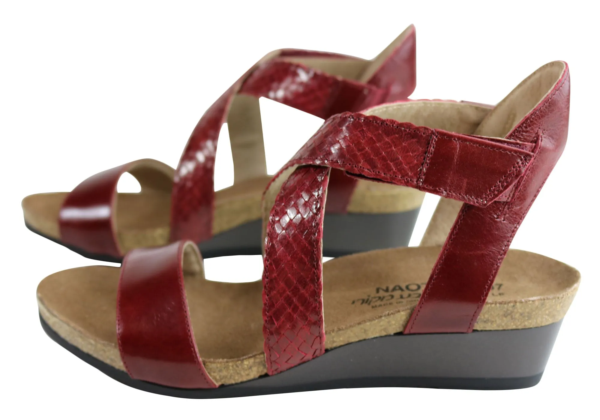 Naot Cupid Womens Leather Comfort Cushioned Supportive Wedge Sandals Naot Shoes