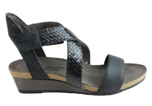 Naot Cupid Womens Leather Comfort Cushioned Supportive Wedge Sandals Naot Shoes