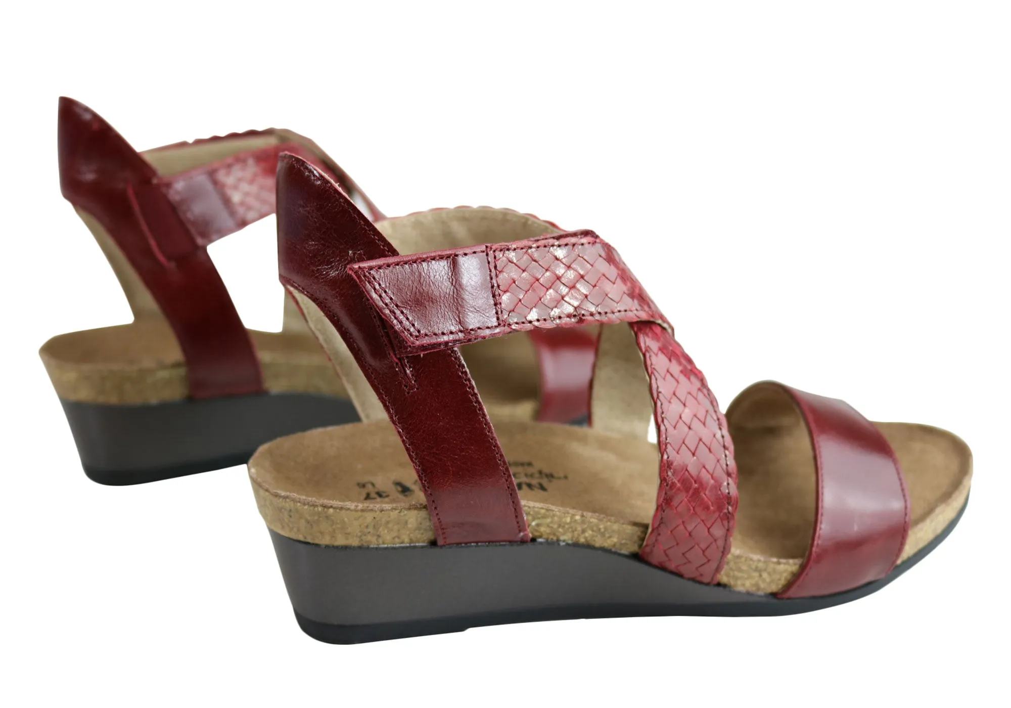 Naot Cupid Womens Leather Comfort Cushioned Supportive Wedge Sandals Naot Shoes