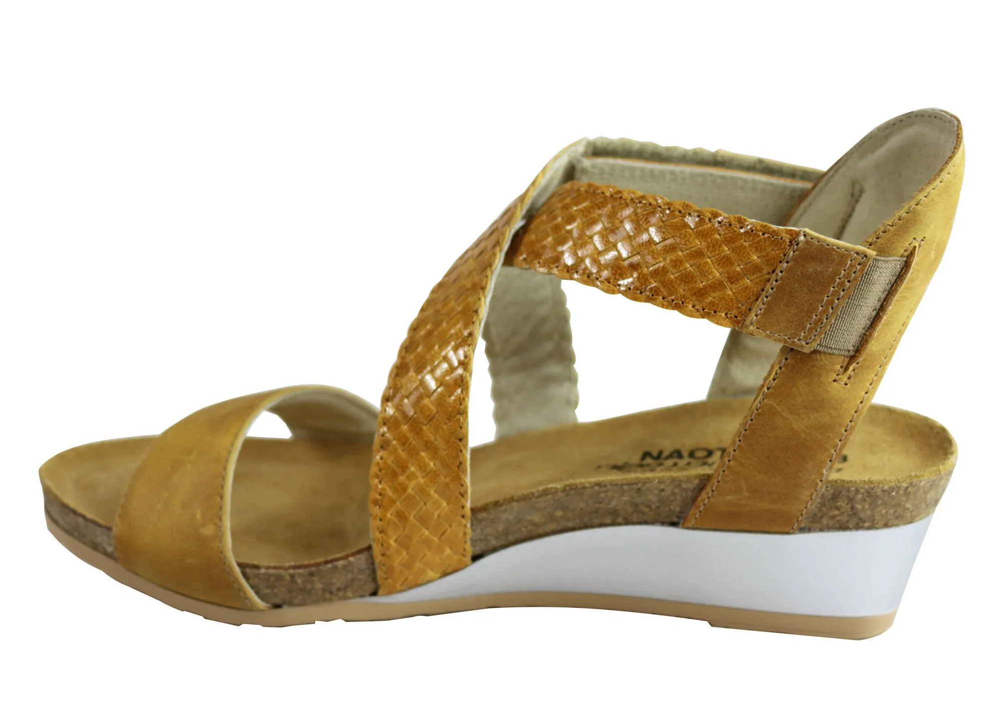 Naot Cupid Womens Leather Comfort Cushioned Supportive Wedge Sandals Naot Shoes