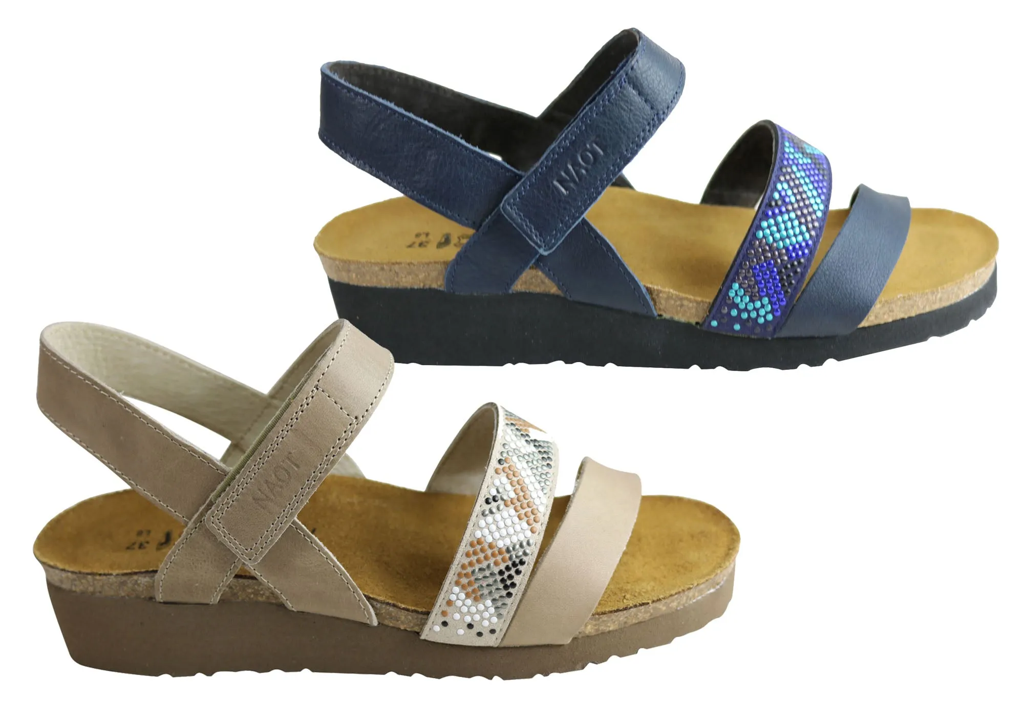 Naot Gwyneth Womens Leather Comfortable Supportive Sandals Naot Shoes