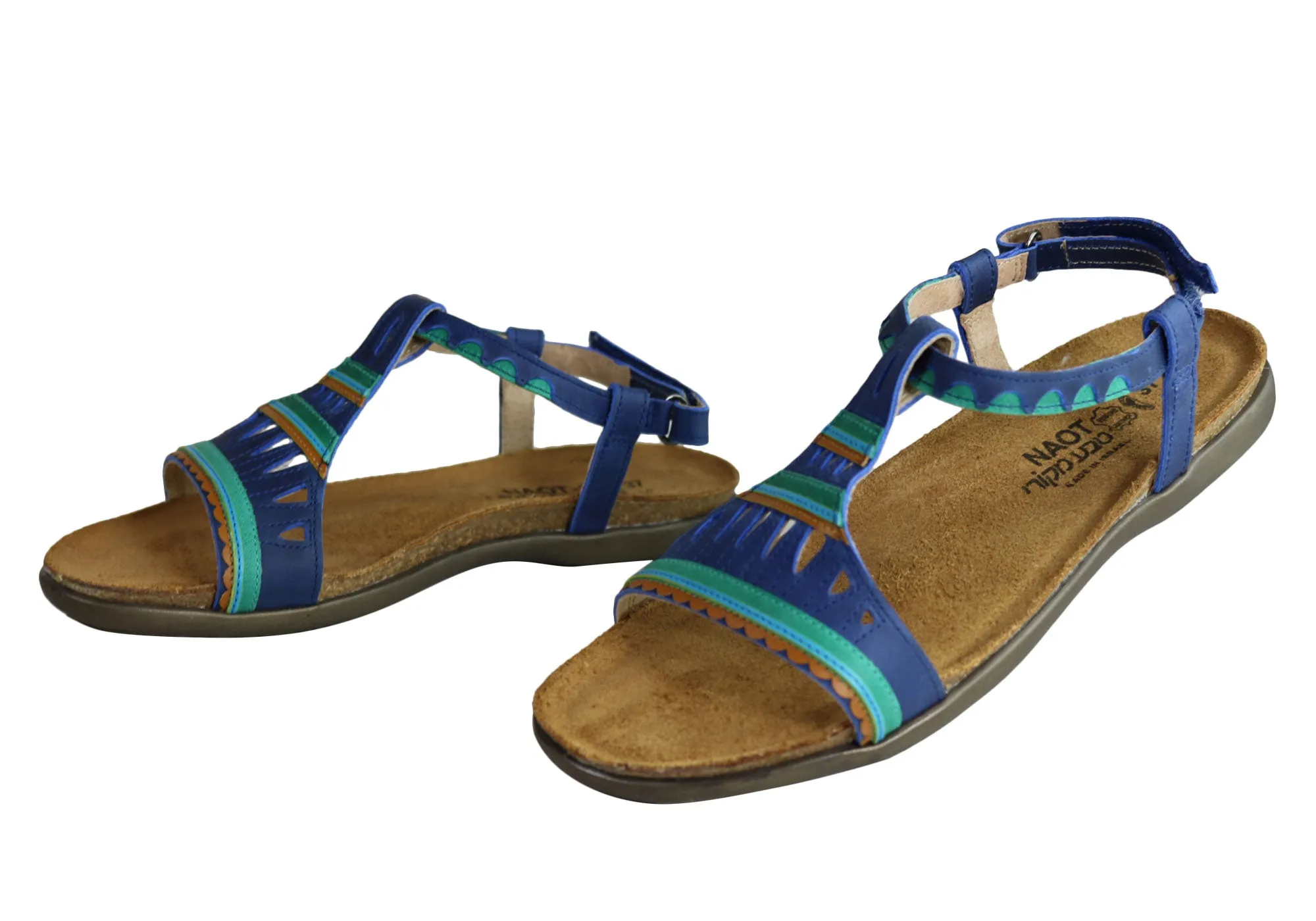 Naot Odelia Womens Comfort Cushioned Supportive Leather Flat Sandals Naot Shoes